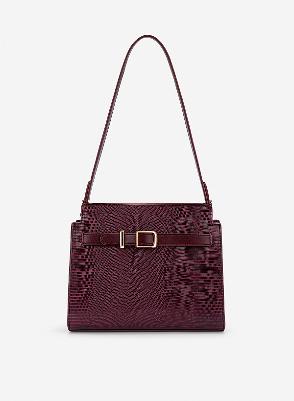 Reptile Texture Clasp Bag II