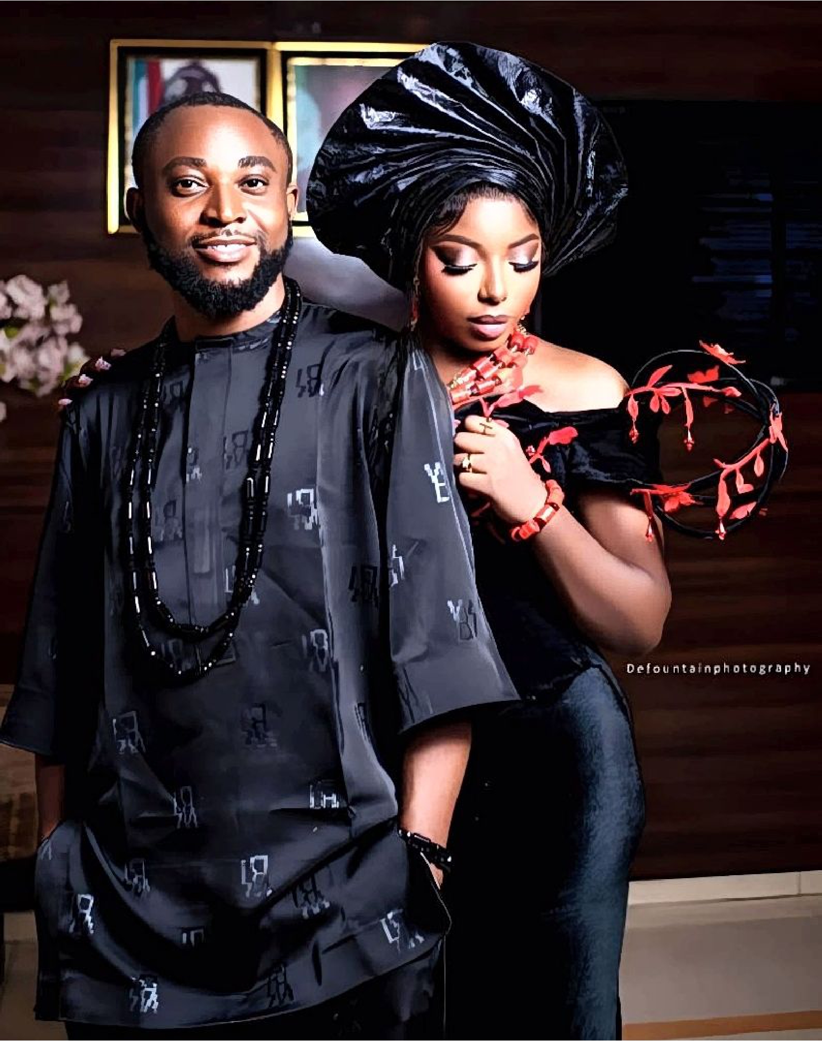 Black Coordinated Couple Set