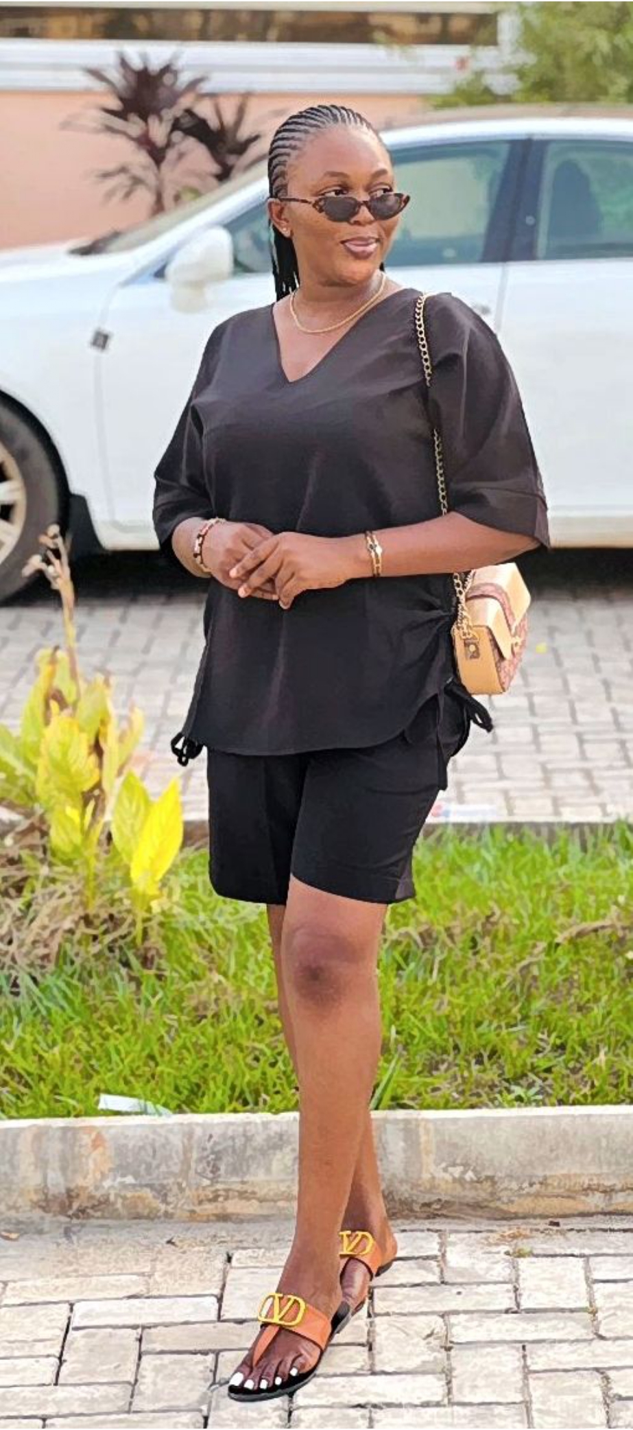 Black Top & Shorts Set