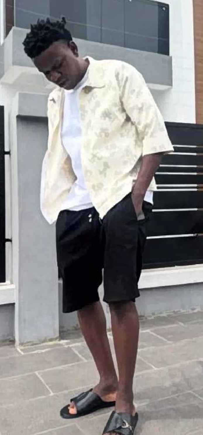 Cream Print Shirt & Shorts Set