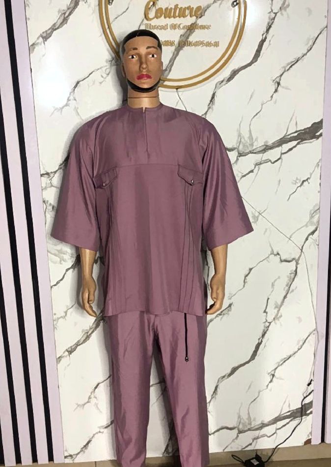 Mauve Kaftan Set (Alt)