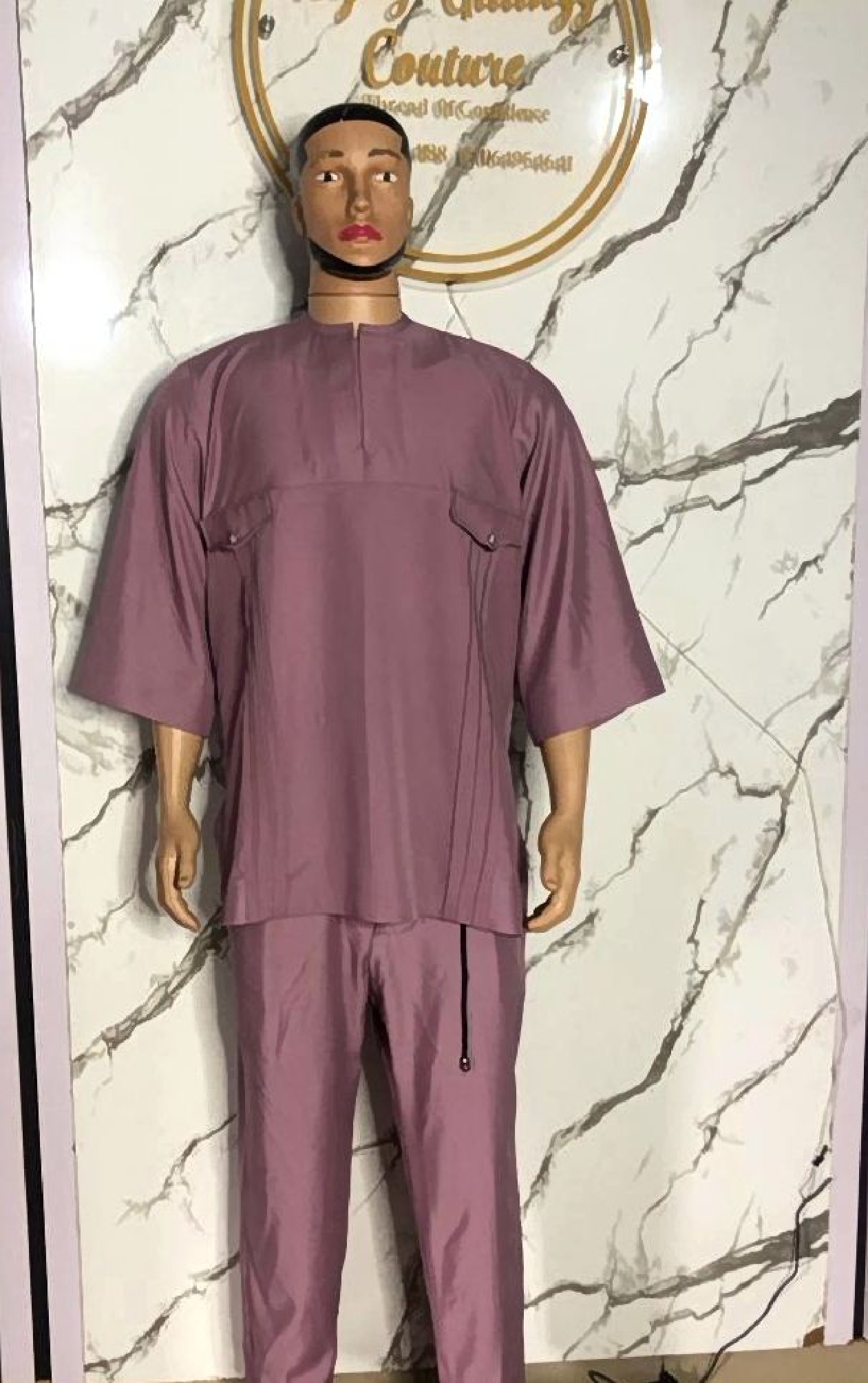 Mauve Kaftan Set