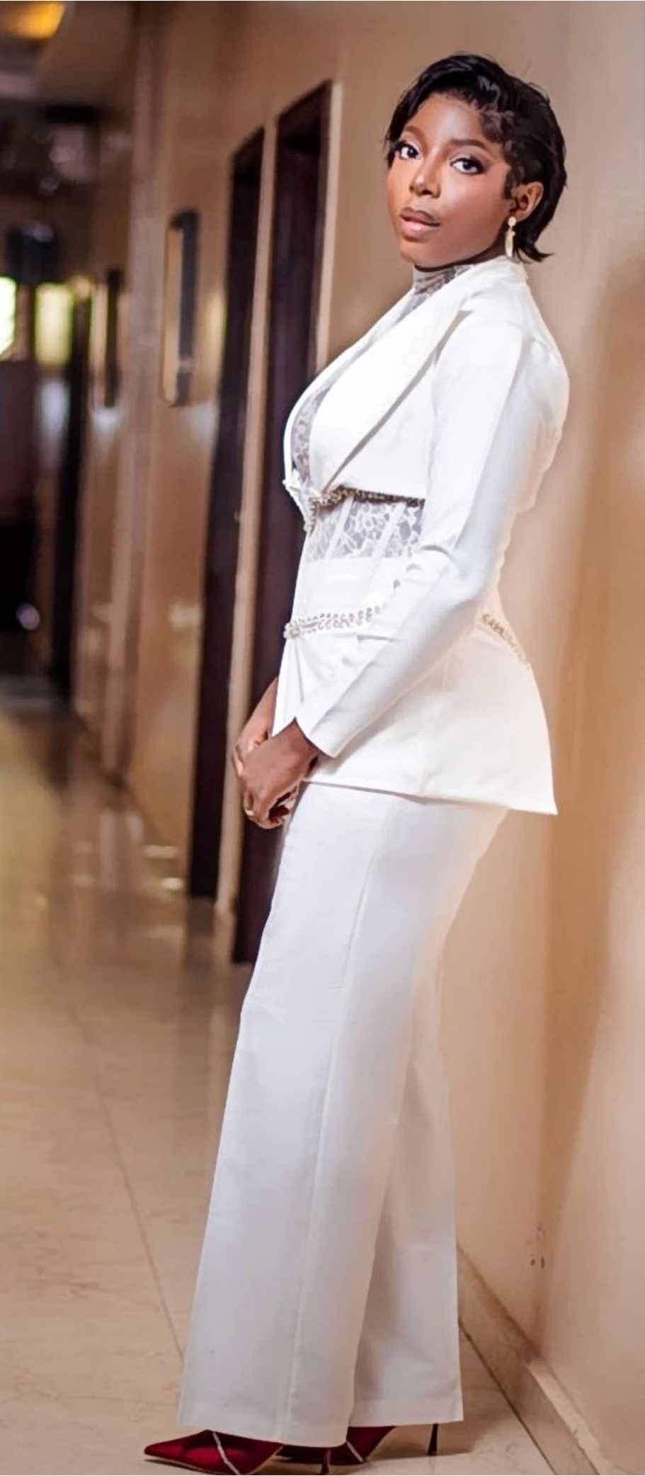 White Lace Aso-Ebi Set
